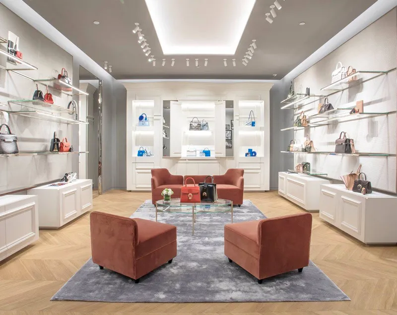 Delvaux Stores, TATO lighting and furniture project