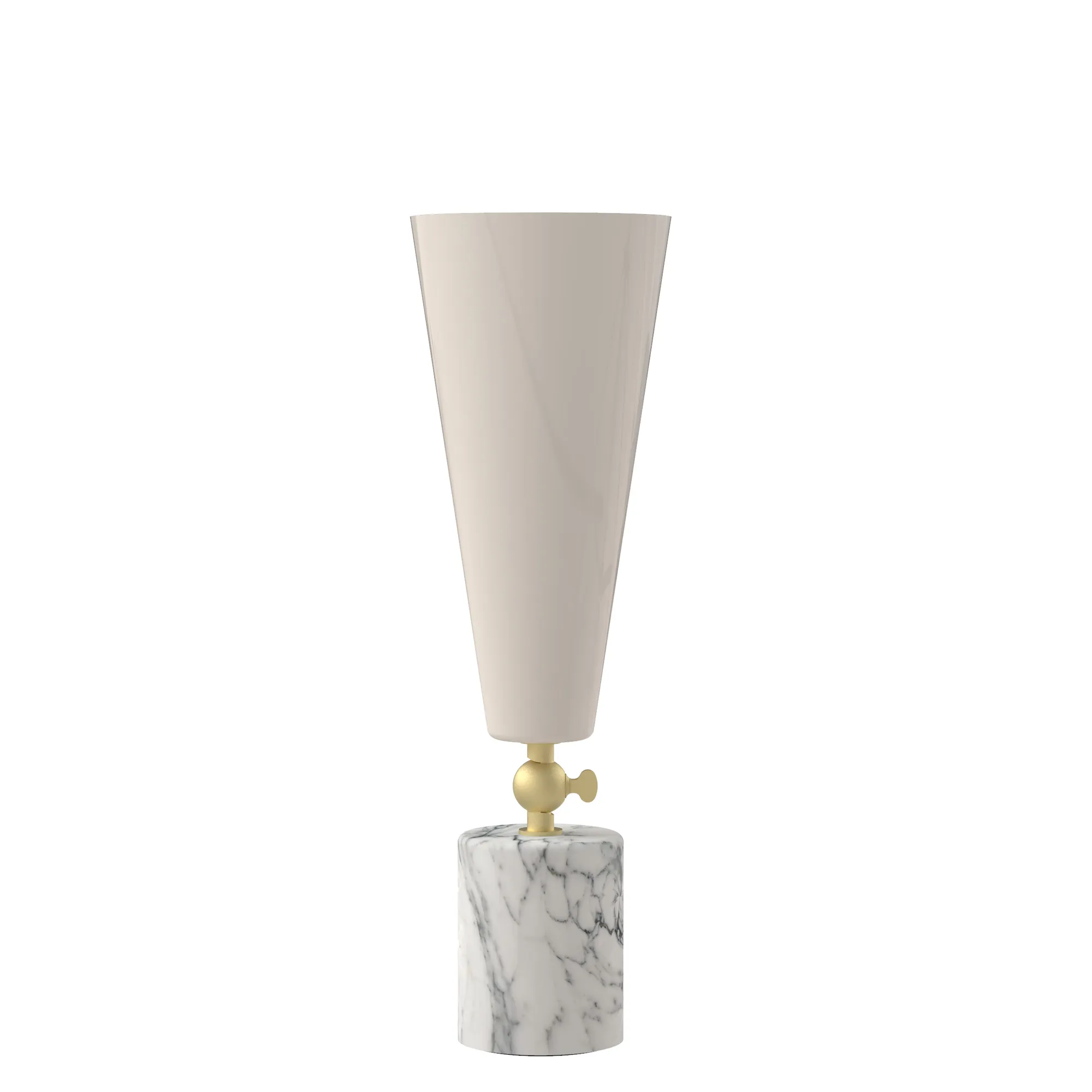 Vox in (h40cm) Glossy White / Carrara Marble, code TVO300-2315
