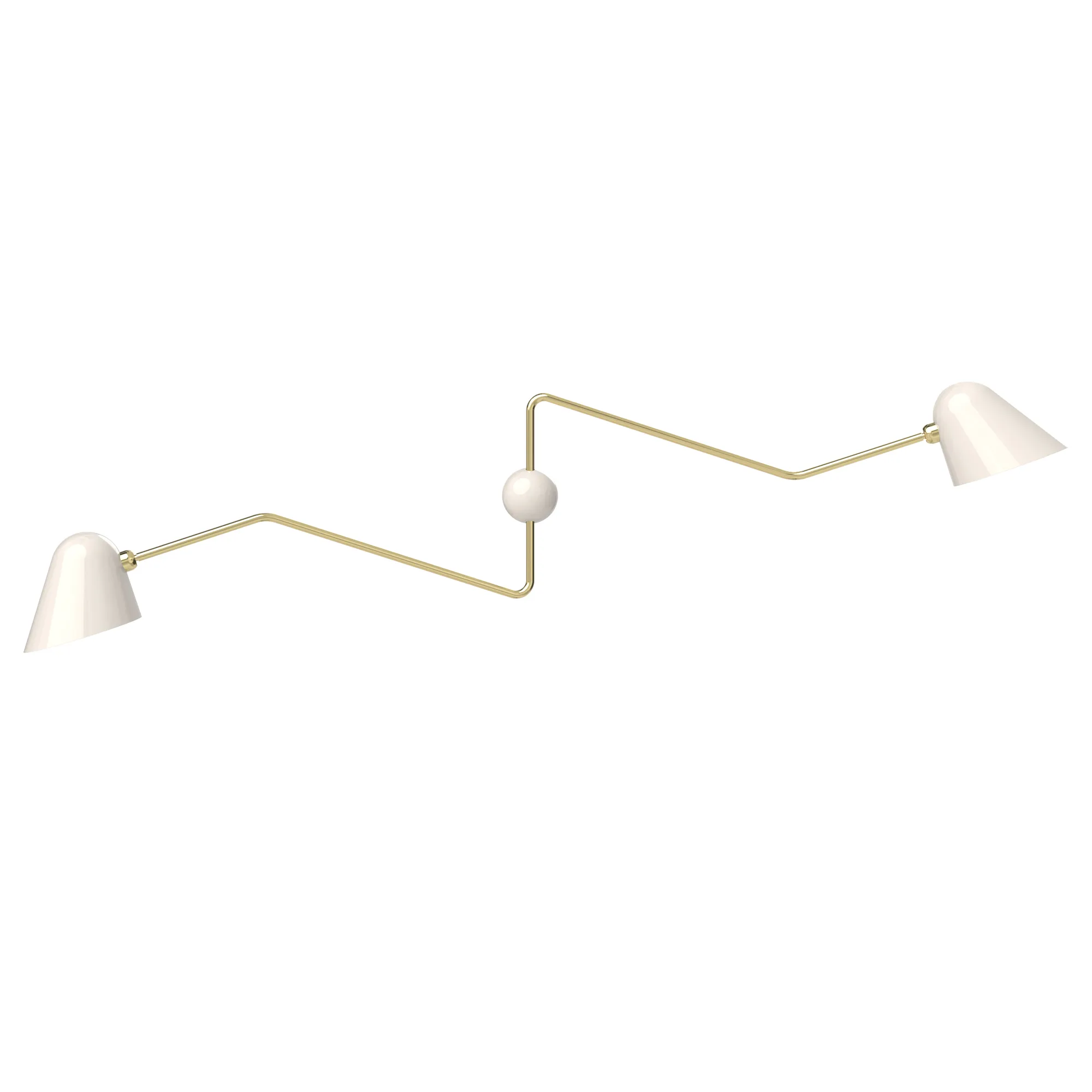 Beghina Due Bracci, wall lamp by Giulia and Guido Guarnieri
