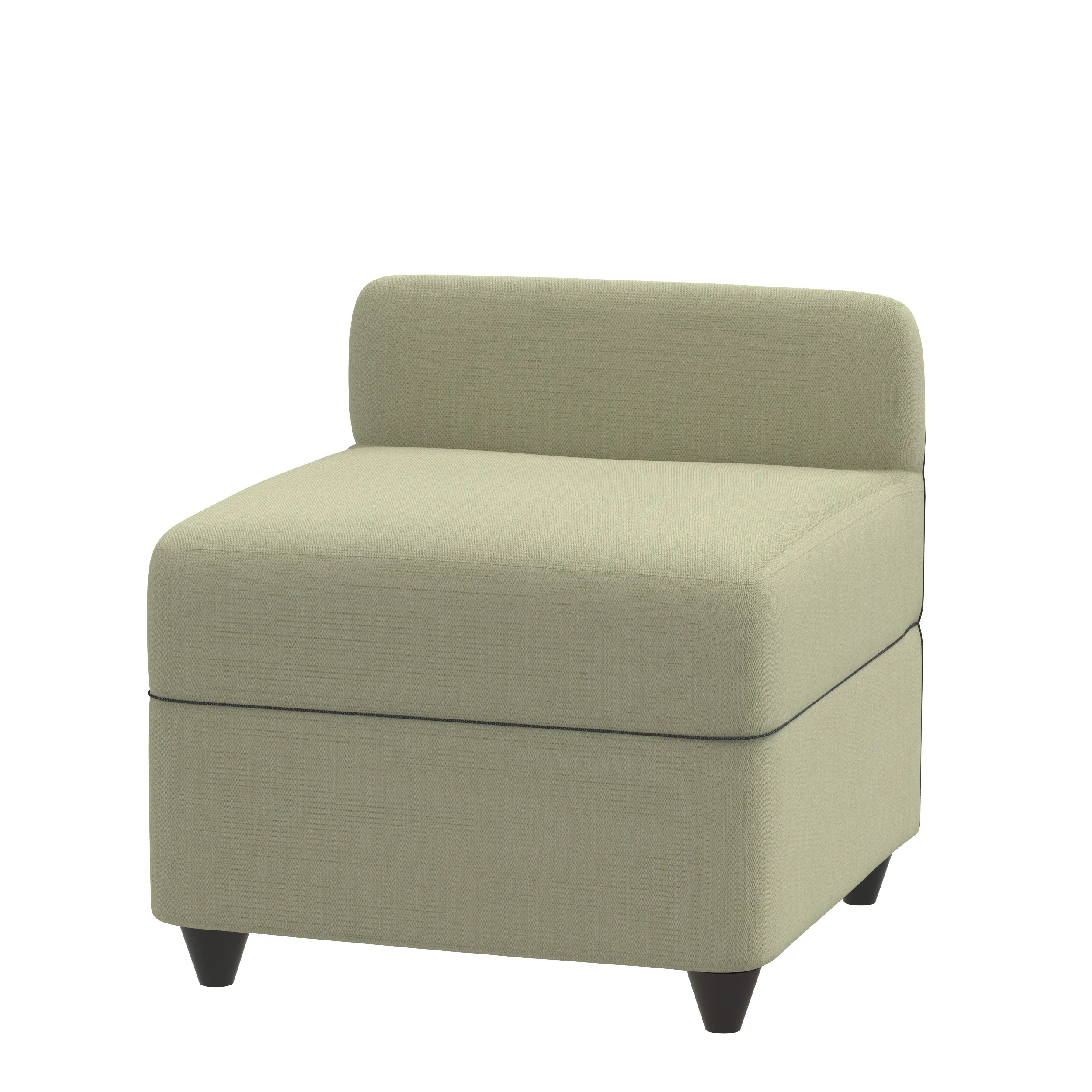 Angolo upholstered pouf with backrest, code TPA610-3800