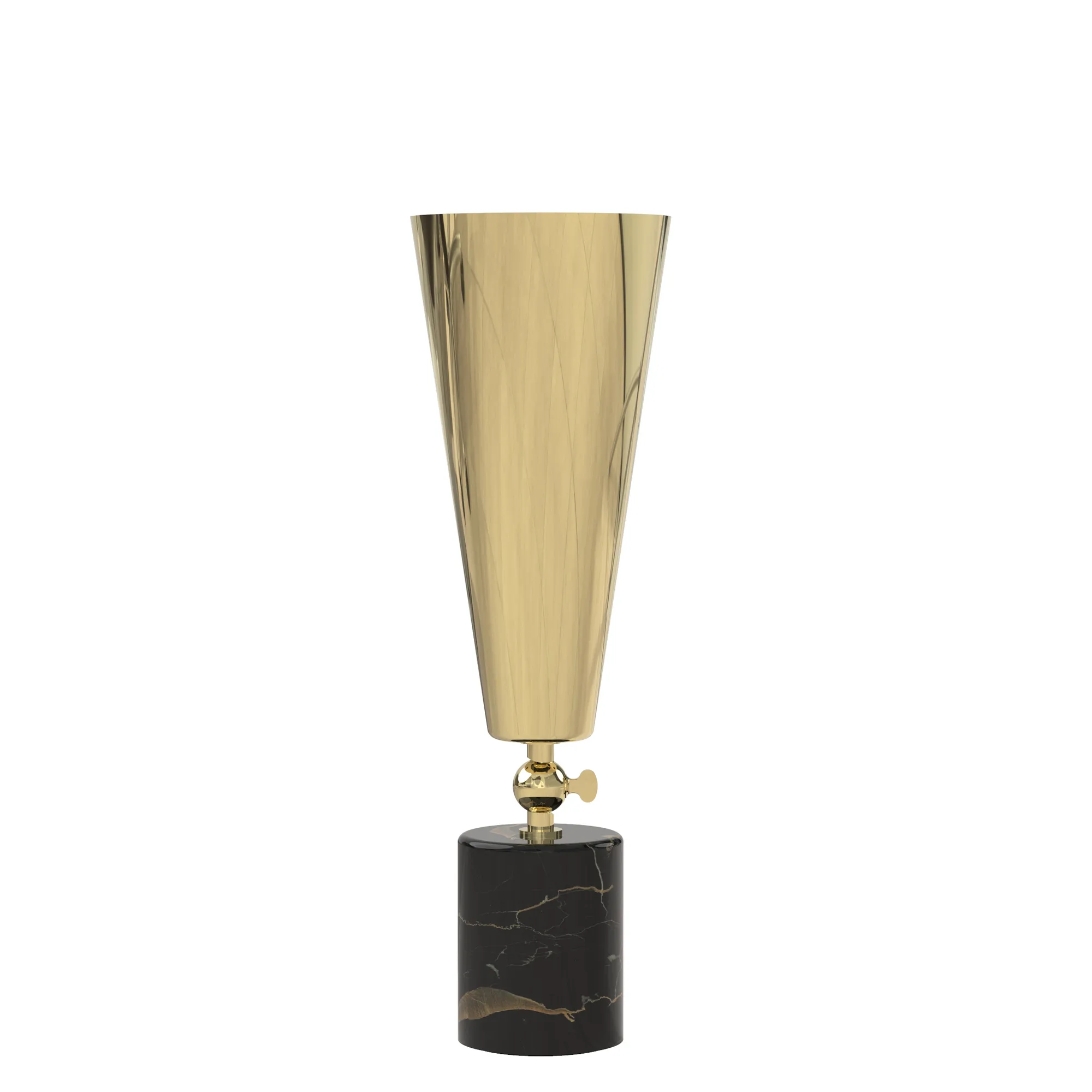 Vox in (h40cm) Brass / Portoro Marble, code TVO300-0950