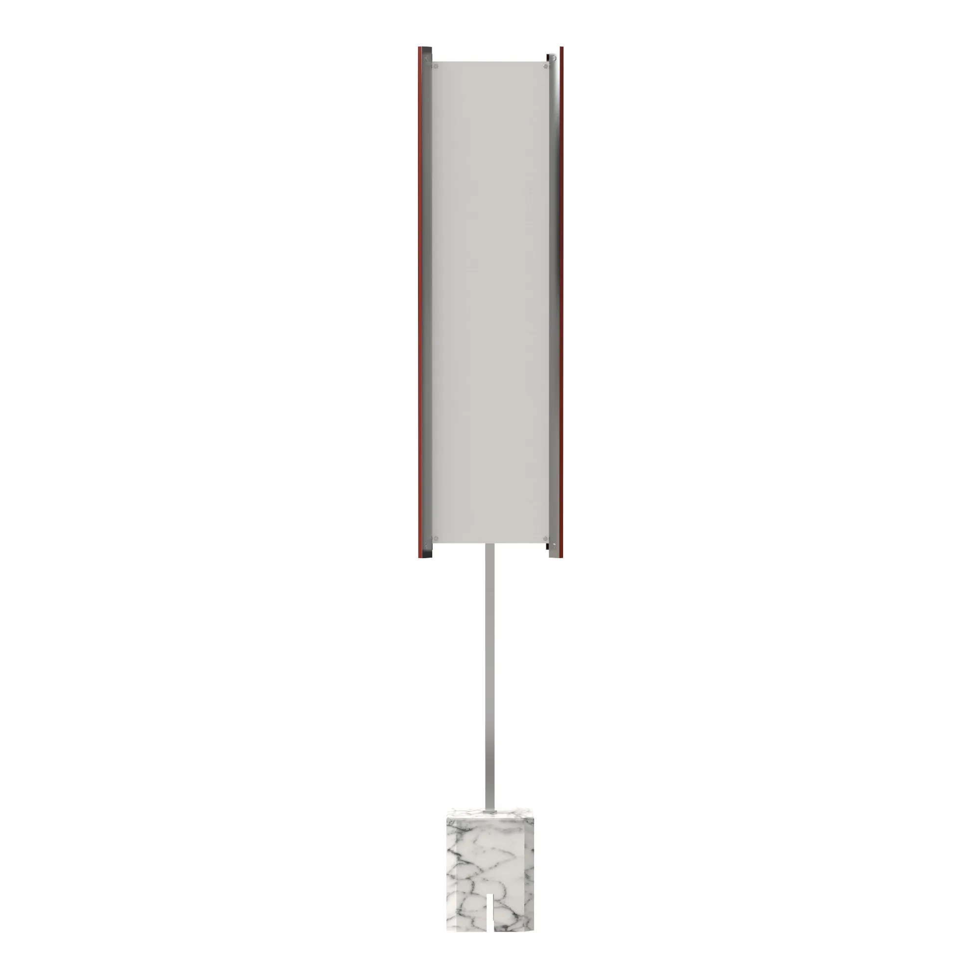 Prisma in Prisma / Chrome / Carrara marble, code TPS400-0115
