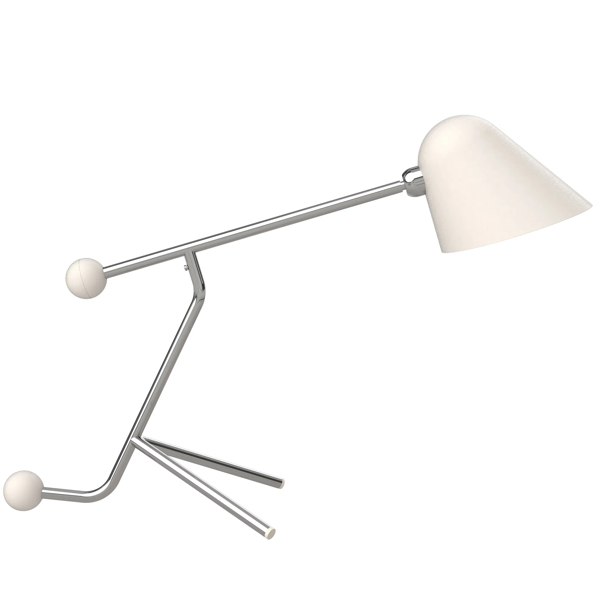 Beghina Tavolo in Chrome / Textured White, code TBE300-0125