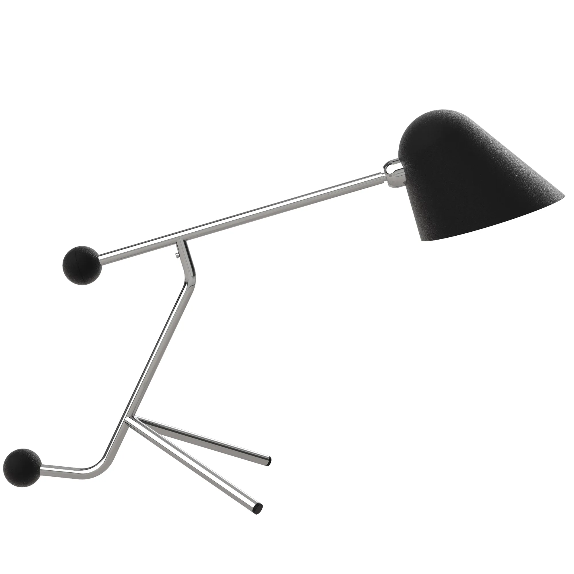 Beghina Tavolo in Chrome / Textured Black, code TBE300-0126
