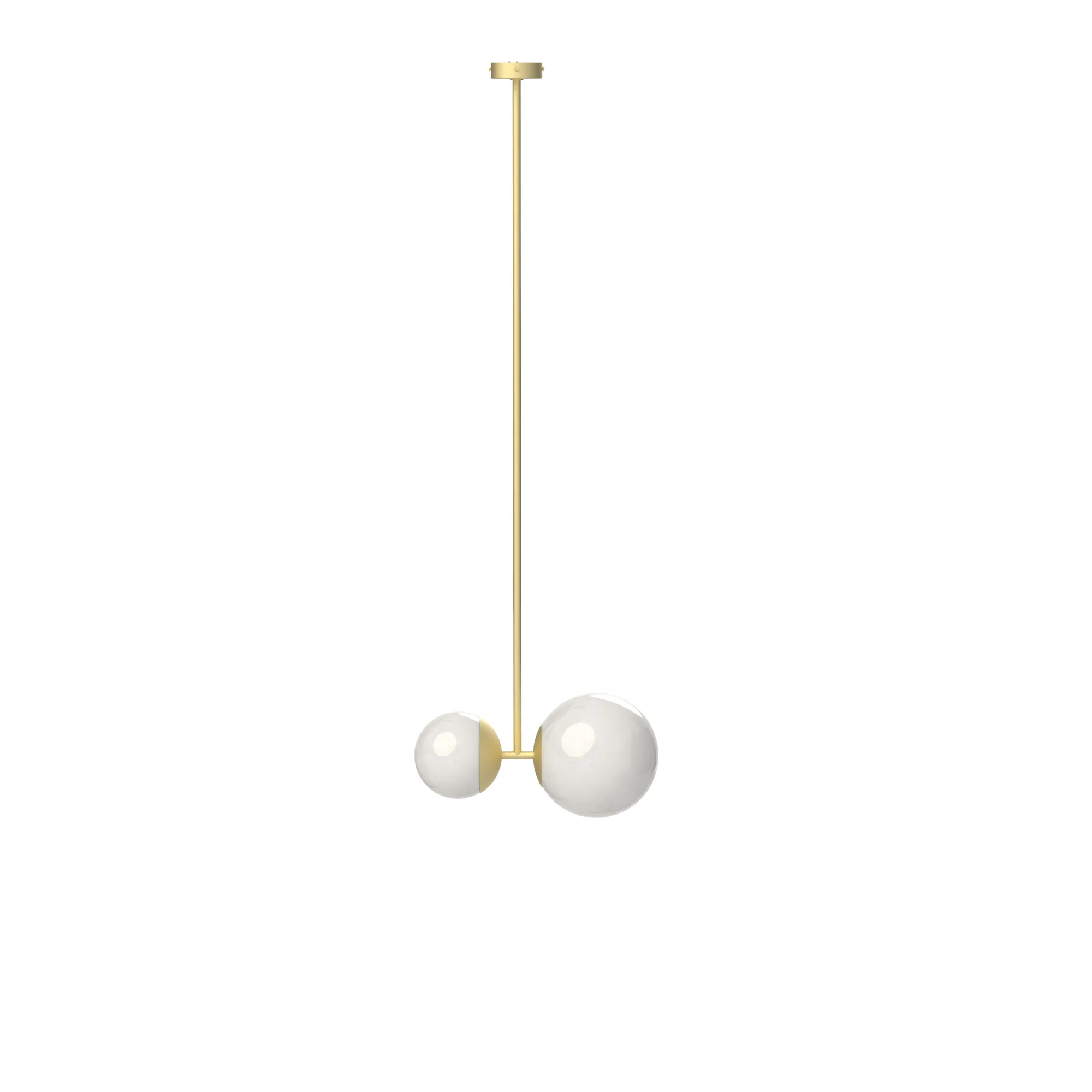 Biba Sospensione in (h120cm) Satin Brass, code TBI120-1340