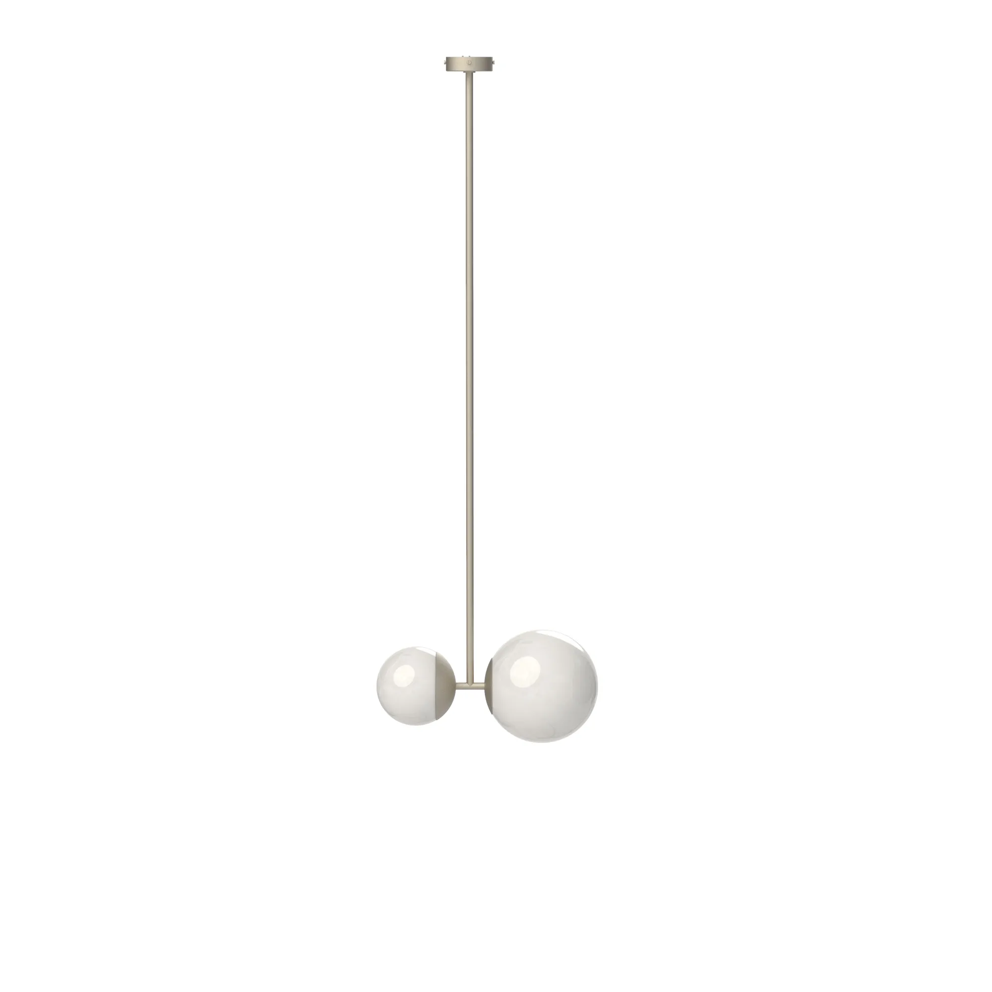Biba Sospensione in (h120cm) Satin Nickel, code TBI120-0540