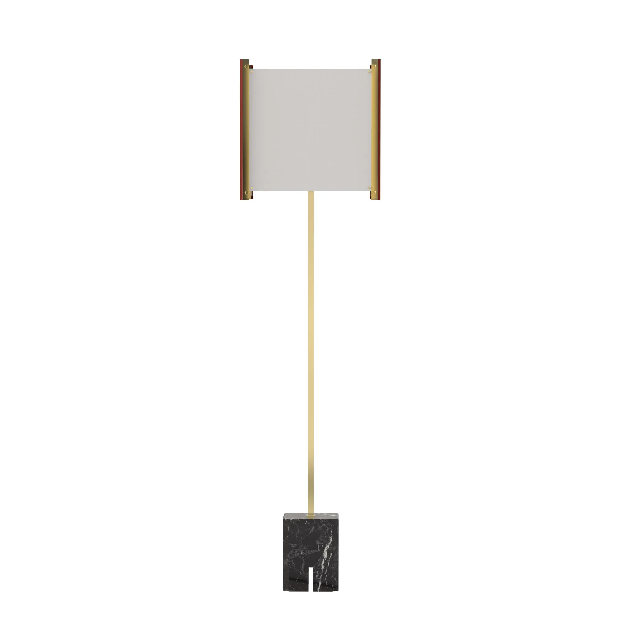 Prisma in Cubo / Brass / Marquinia marble, code TPS410-0916
