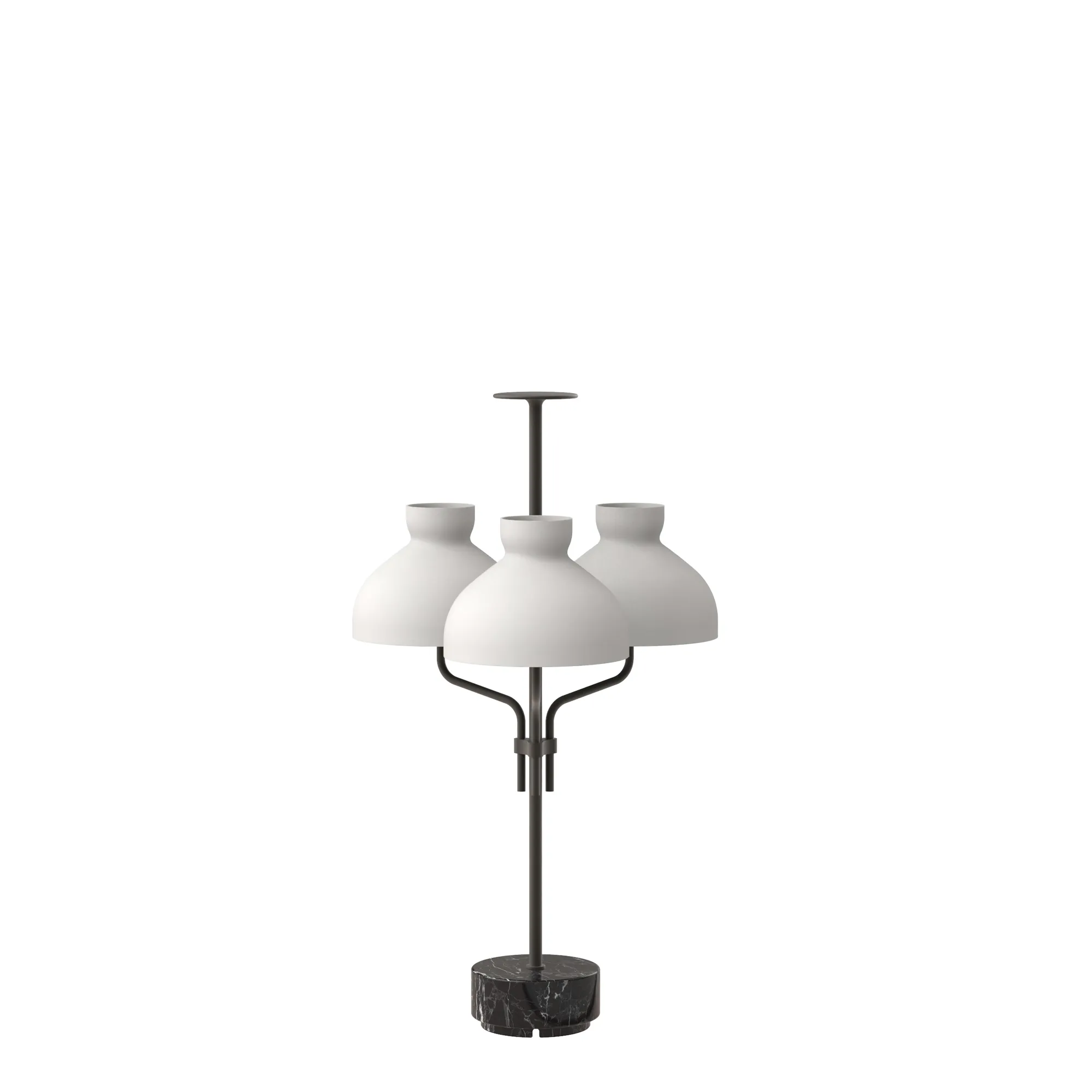 Arenzano Tre Fiamme in Marquinia Marble / Satin Bronze / White glass, code TAR320-1614