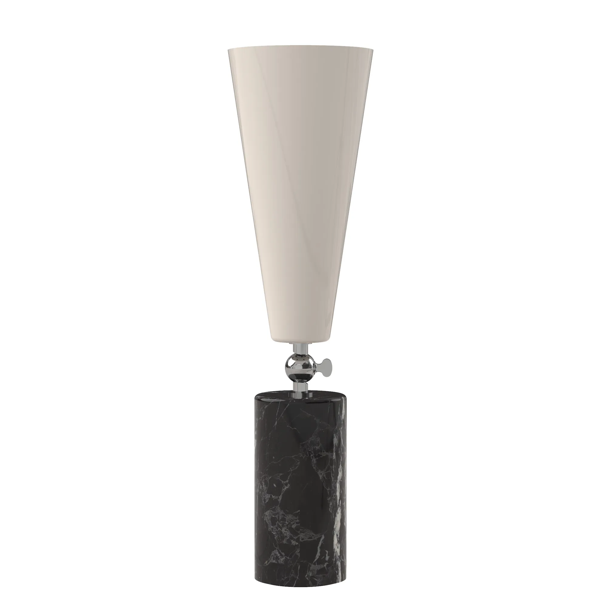 Vox in (h46cm) Glossy White / Marquinia Marble, code TVO310-2316