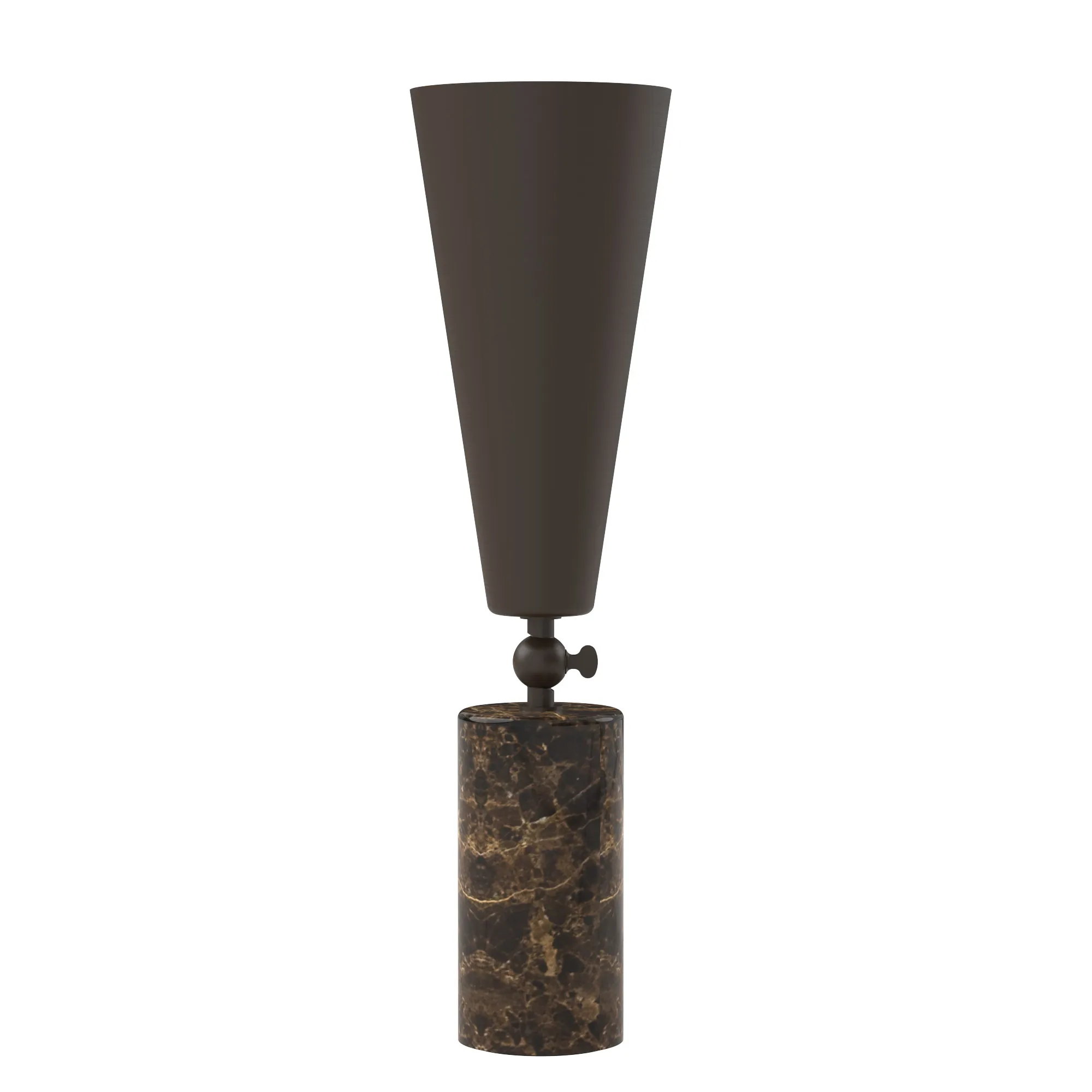 Vox in (h46cm) Satin Bronze / Emperador Dark Marble, code TVO310-1417