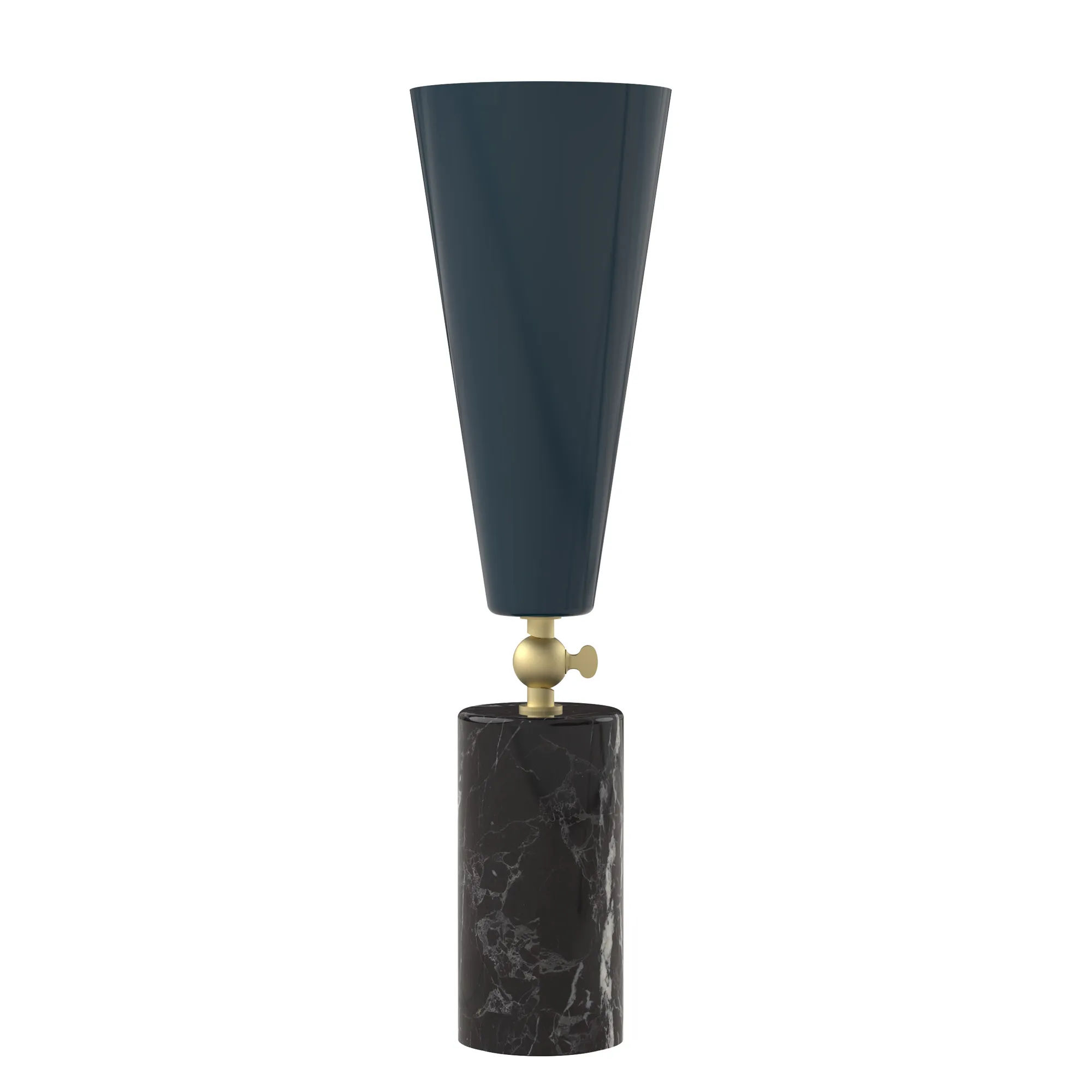 Vox in (h46cm) Blue / Satin Brass / Marquinia Marble, code TVO300-6716
