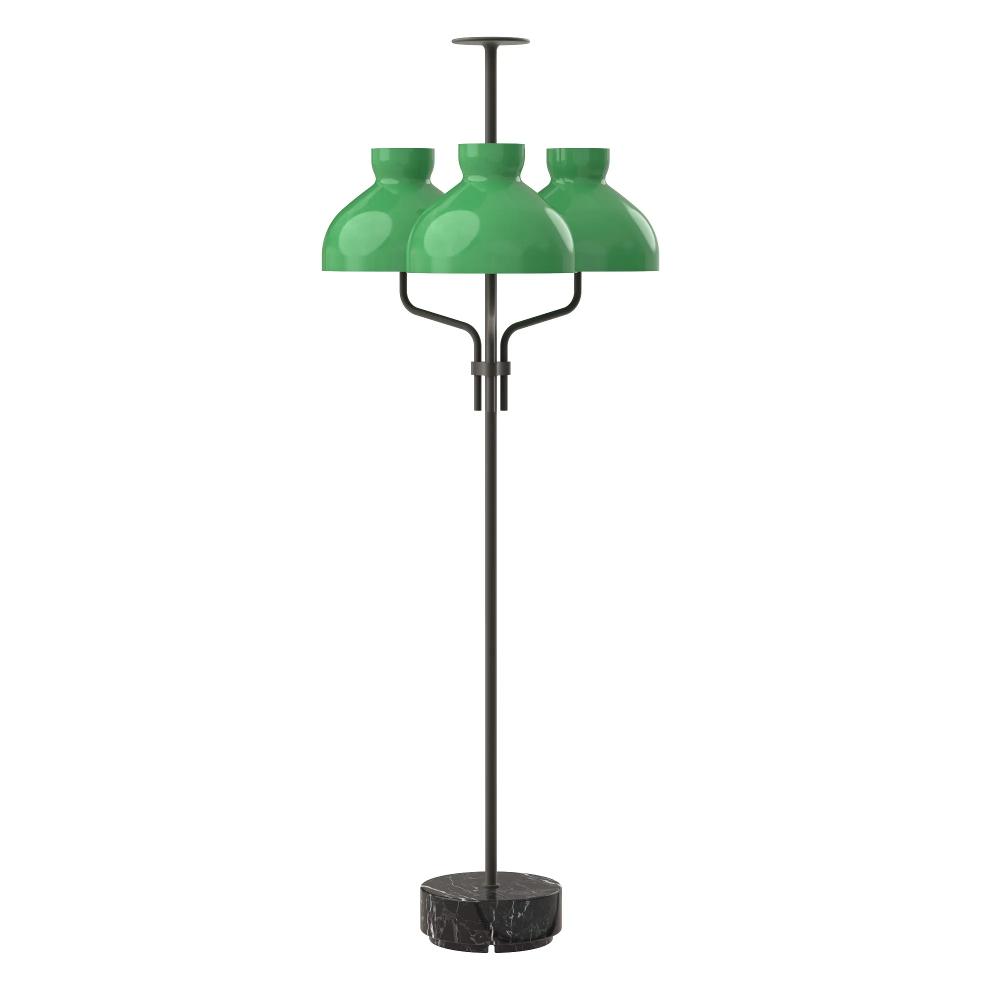 Arenzano Tre Fiamme in Marquinia Marble / Satin Bronze / Green glass, code TAR400-1614-G