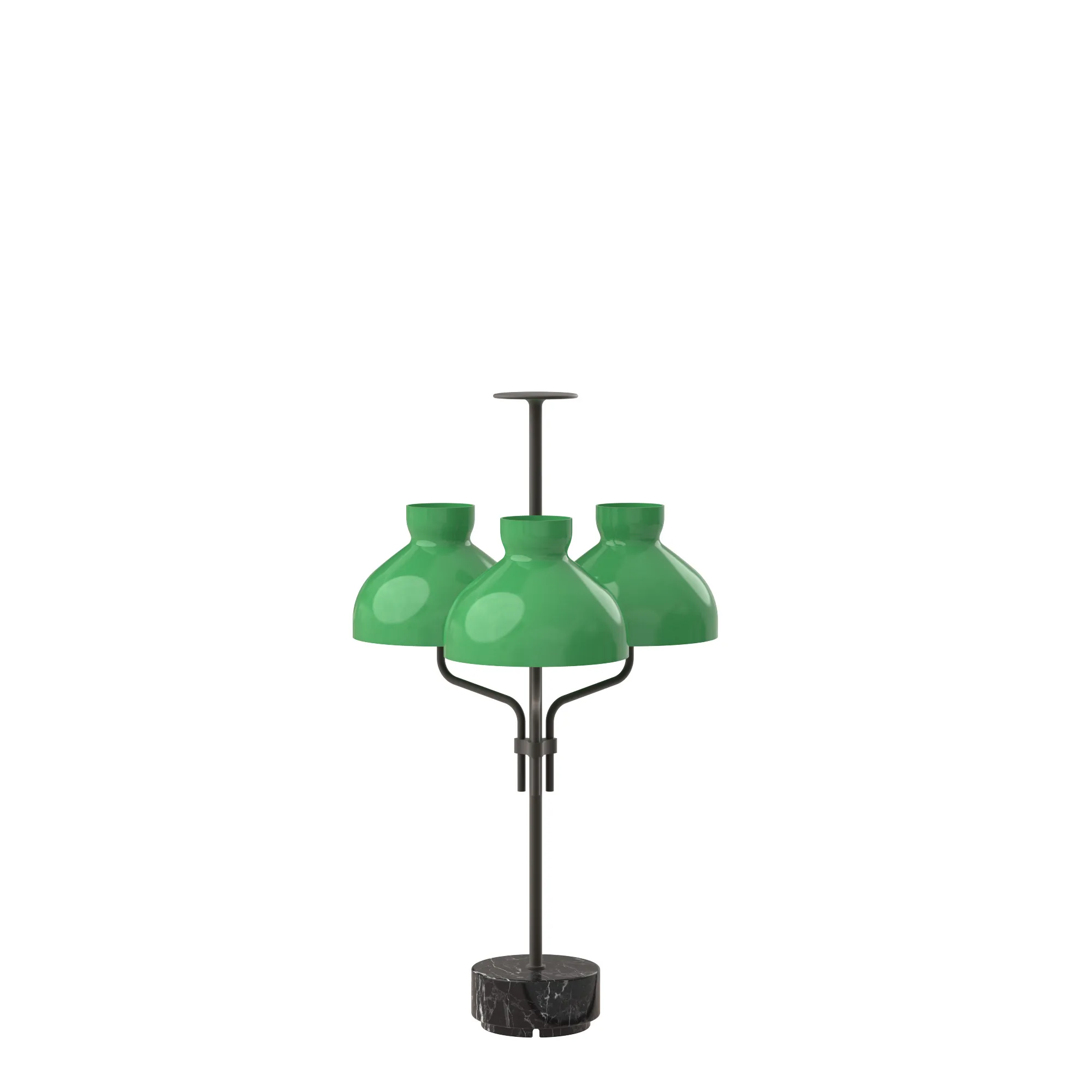 Arenzano Tre Fiamme in Marquinia Marble / Satin Bronze / Green glass, code TAR320-1614-G