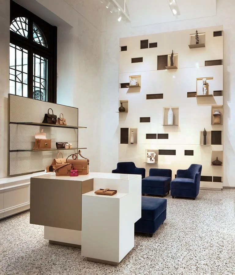 Interior view of Delvaux Stores, image 1