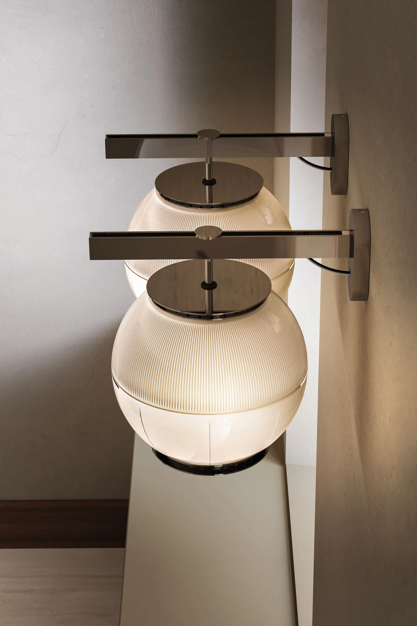 Doppio Vetro Applique by Ignazio Gardella shown in context, image 3