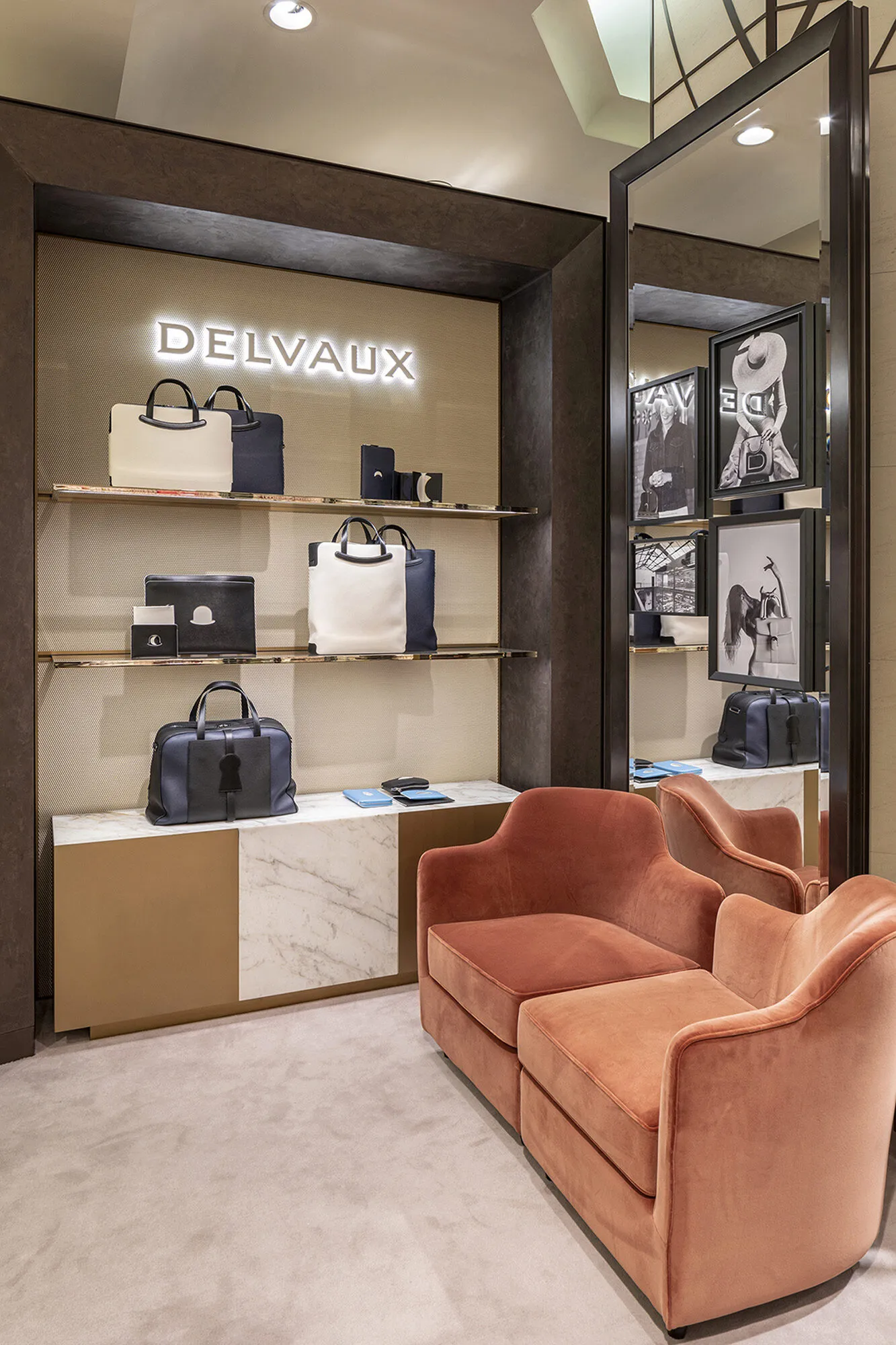 Interior view of Delvaux Stores, image 6