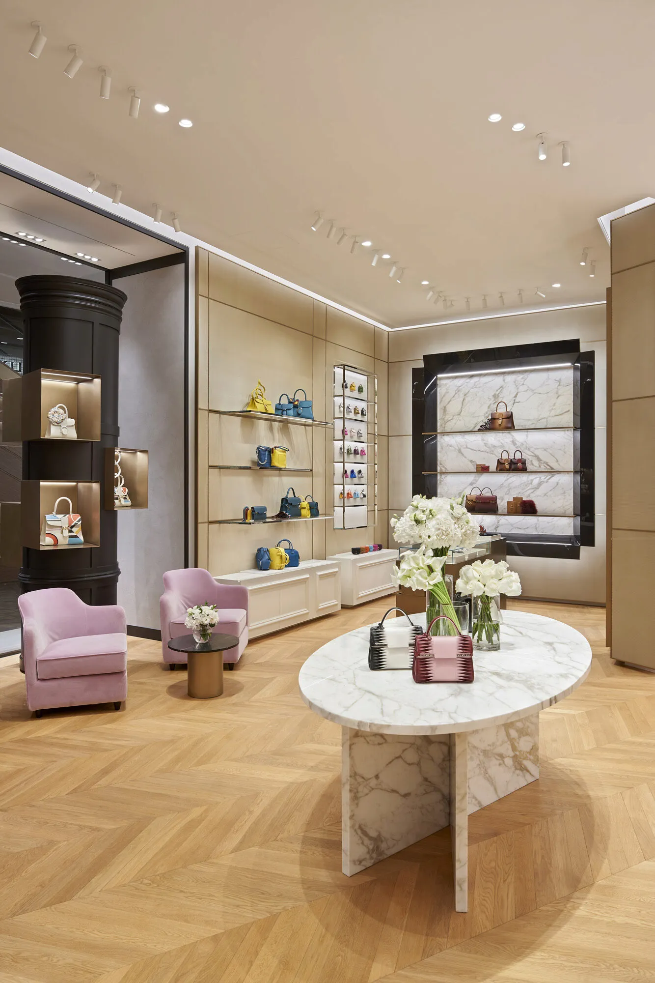 Interior view of Delvaux Stores, image 7