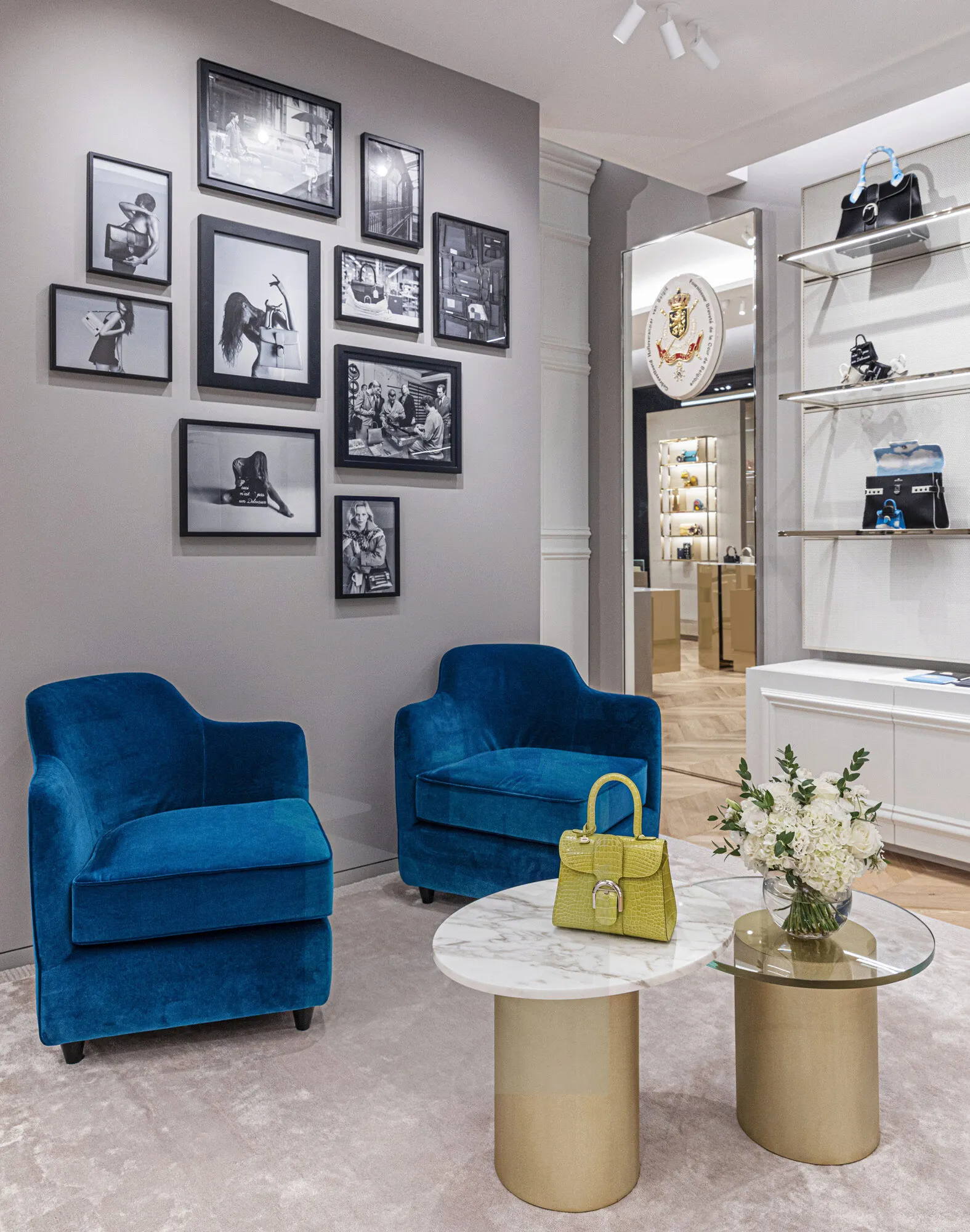 Interior view of Delvaux Stores, image 9