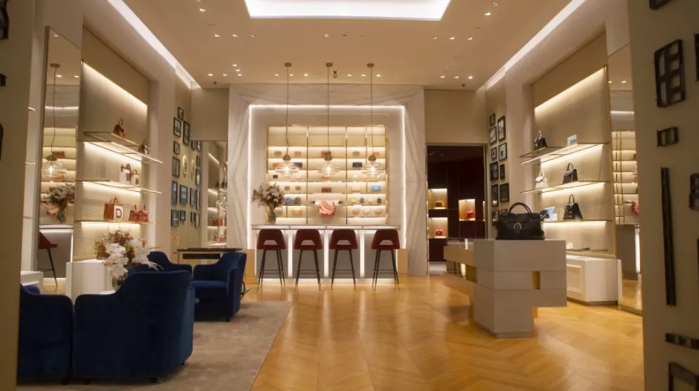 Interior view of Delvaux Stores, image 10