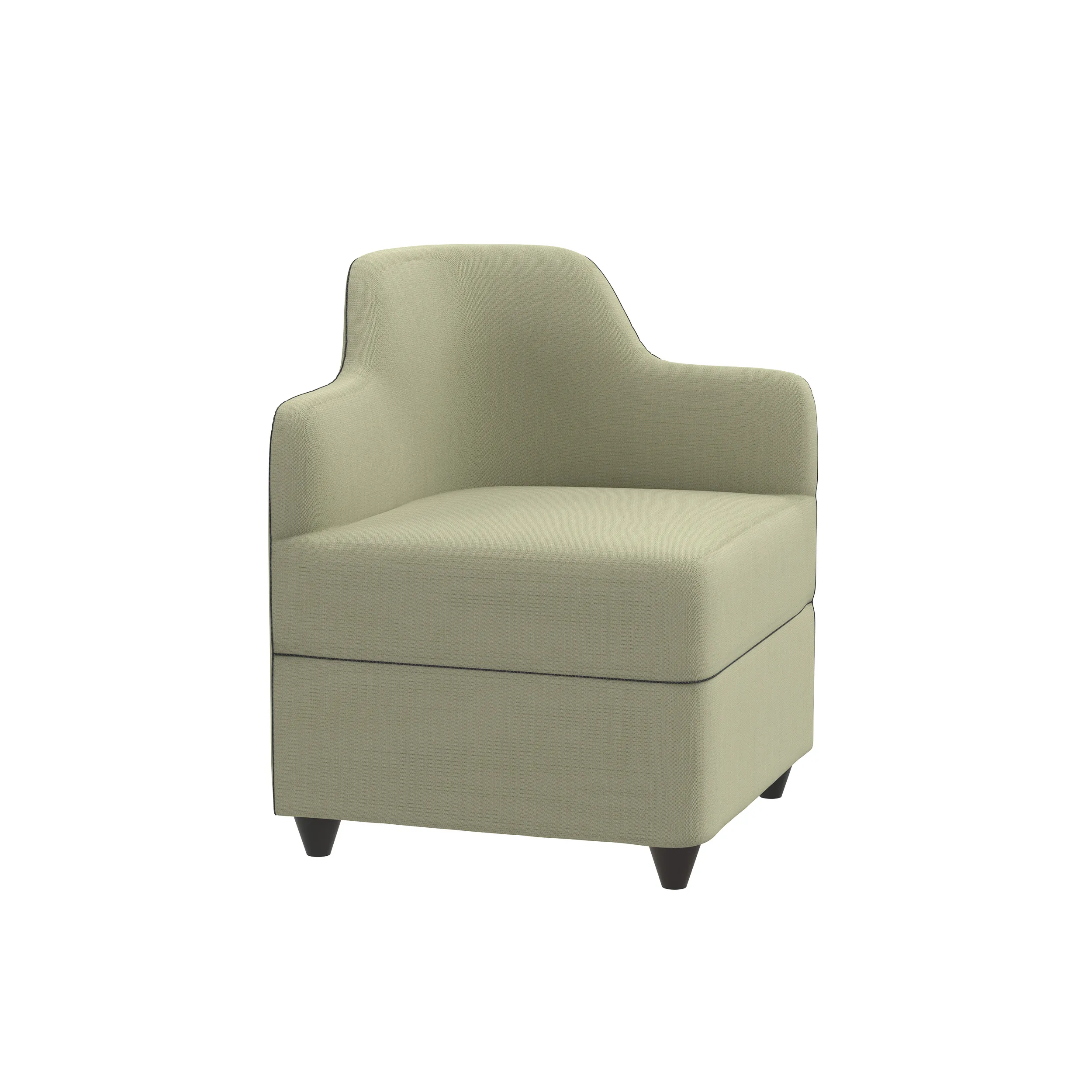Angolo upholstered armchair by Corrado Corradi Dell’Acqua
