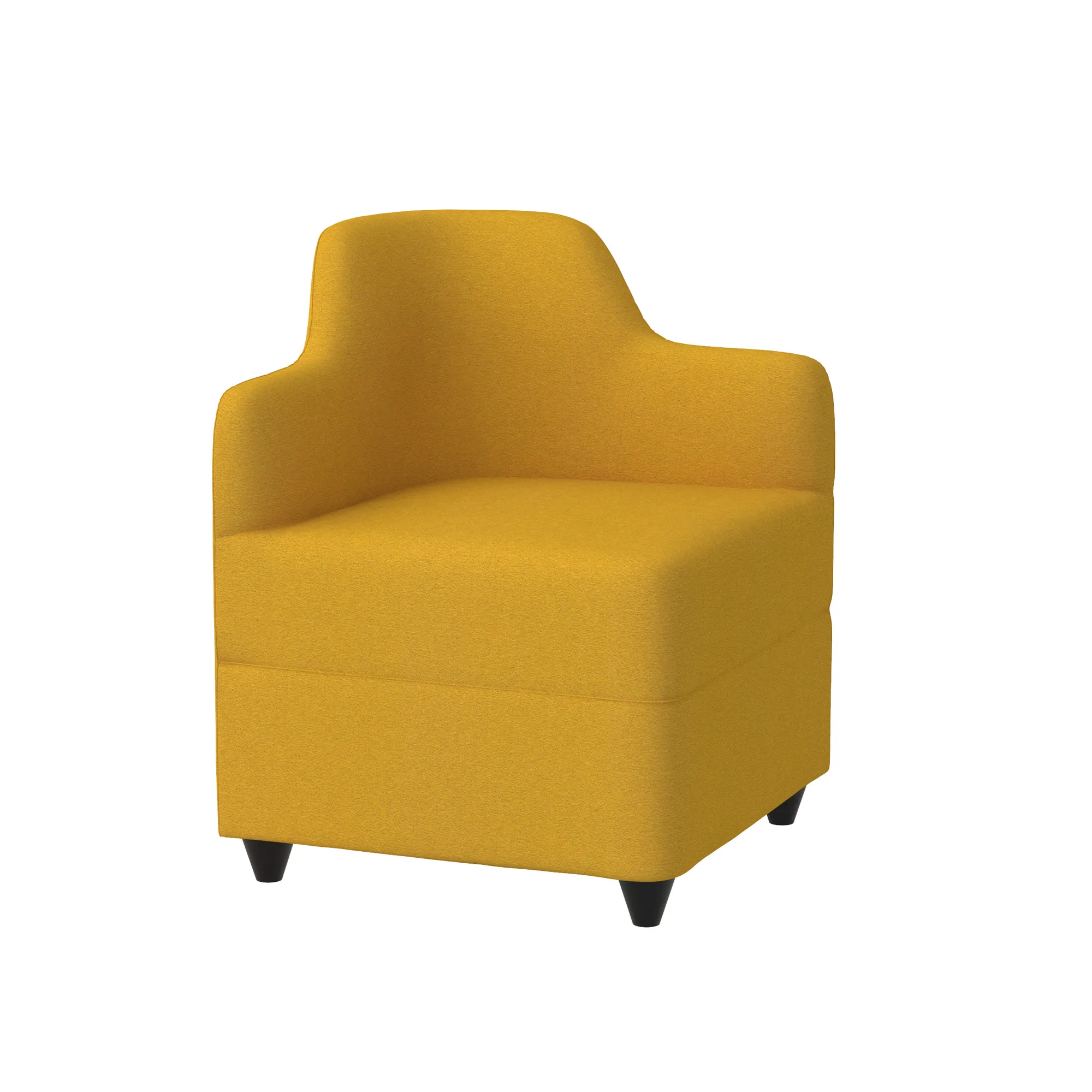 Angolo, armchair and poufs by Corrado Corradi Dell’Acqua