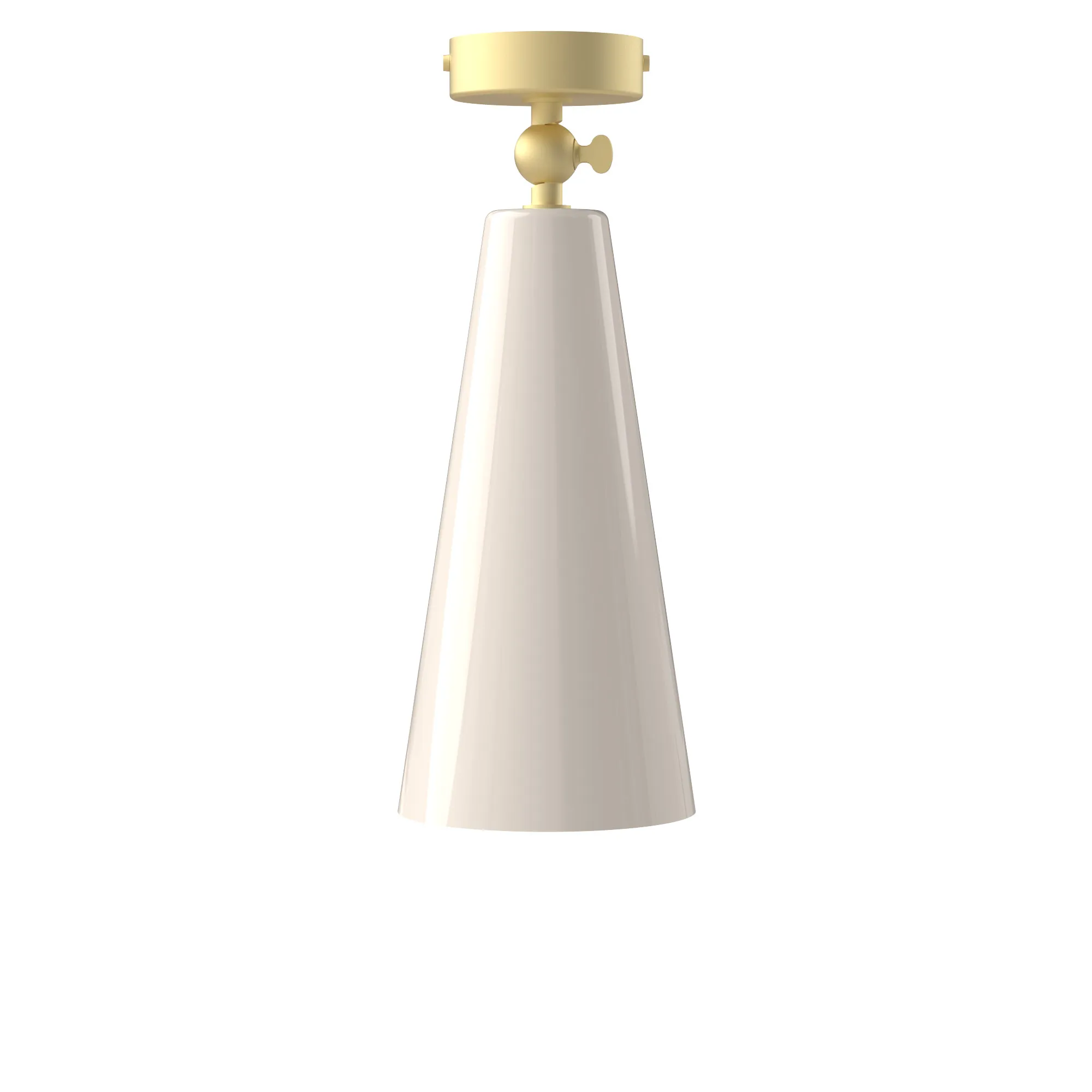 Vox Applique in Satin Brass / Glossy White, code TVO200-1323