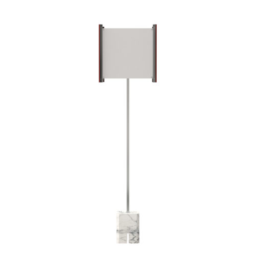 TPS410-0115 Cubo / Chrome / Carrara marble