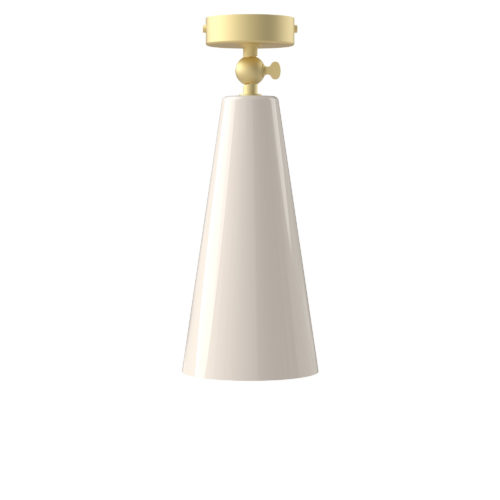 TVO200-1323 Satin Brass / Glossy White